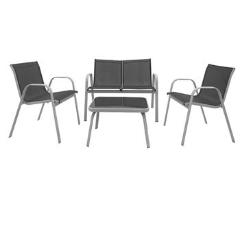 LOUNGE 4 SEATER  - STEEL PACIFIC CHARCOAL 1/3